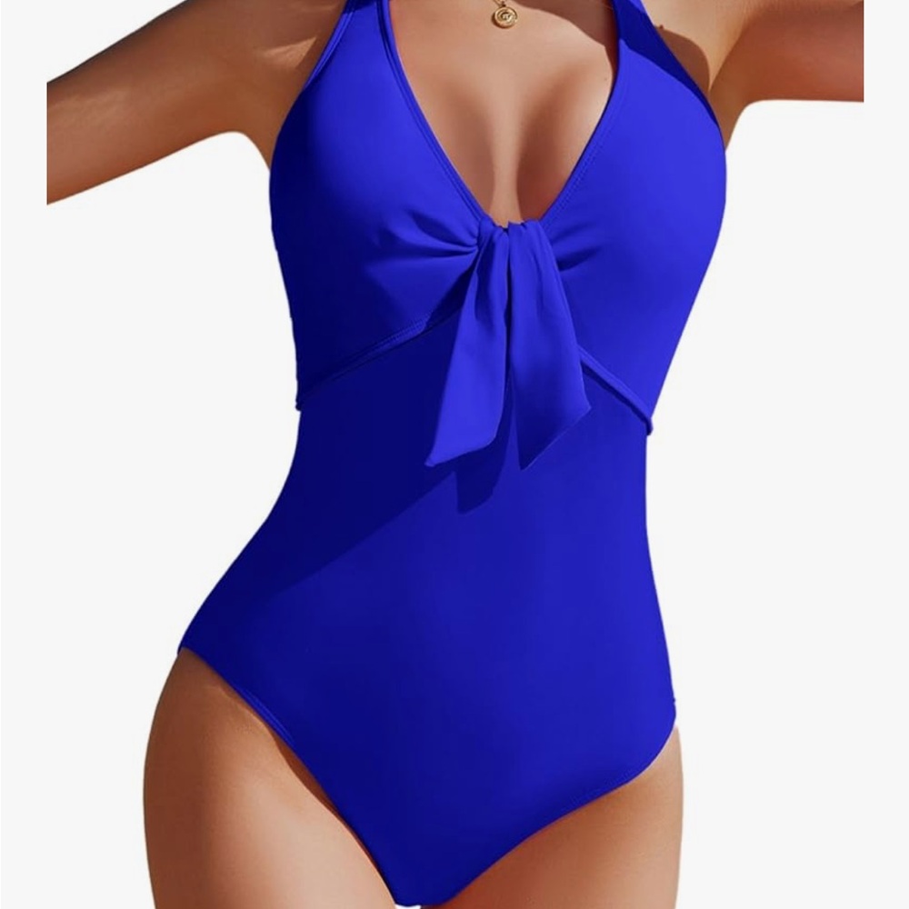 Vibrant Blue One-Piece Swimsuit